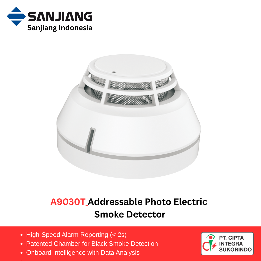 A9030T Intelligent Addressable Photoelectric Smoke Detector (EN 54-7 Certified)