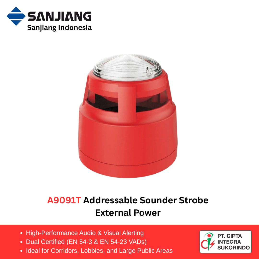 A9091T High-Performance Addressable Sounder Beacon (EN 54-3 & EN 54-23)