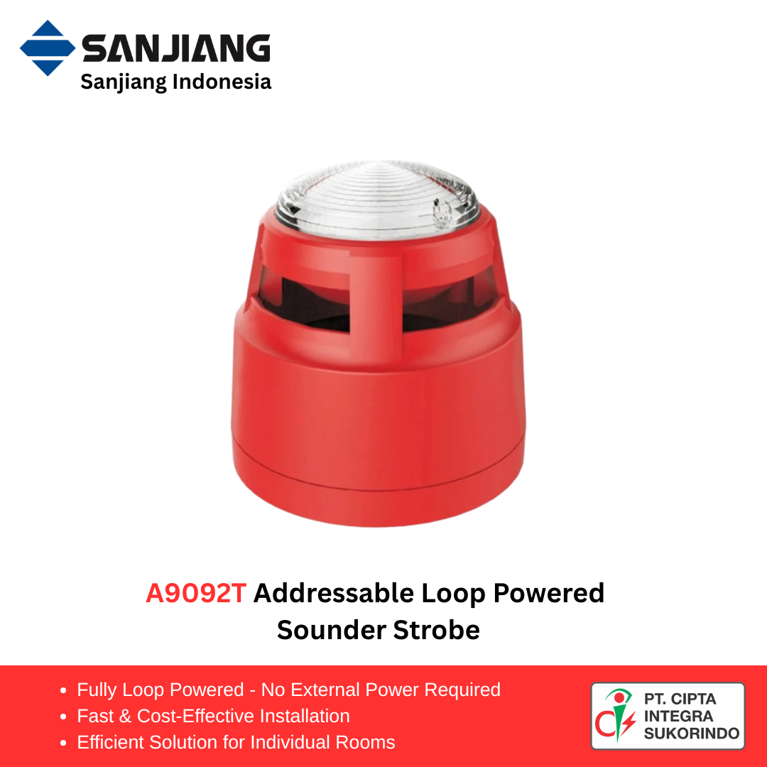 A9092T Addressable Loop-Powered Sounder Beacon (EN 54-3 Certified)